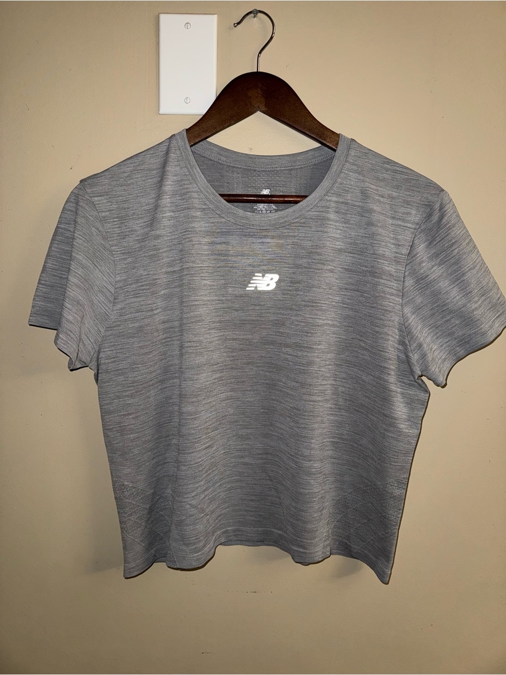 New Balance Women's Heather Gray Short Sleeve Performance Tee